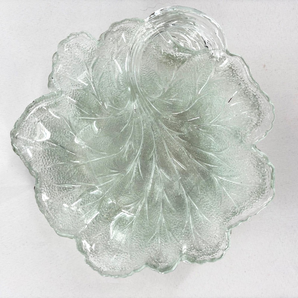 Vintage Indiana Pebble Glass Tree of Life 8.5" Luncheon Plates Set of 4